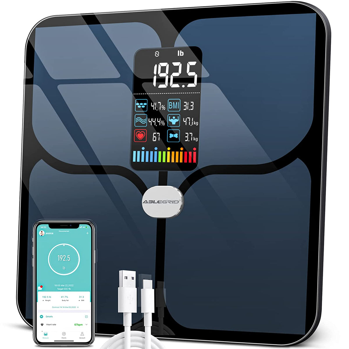Top 2 Best Smart Scale Pro-BMI Weight Analysis With Bluetooth