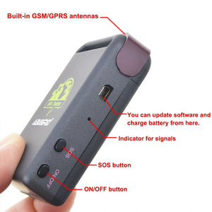 TK102 Mini espía en tiempo real vehículo GPS Tracker GSM GPRS GPS sistema  de seguridad dispositivo de seguimiento global para coche