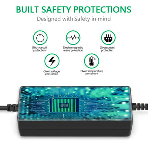 Adaptador de CA CC AbleGrid de 19 V, 3,42 A - 4,74 A compatible con Gateway AR5B22, computadora portátil, portátil, PC, cable de alimentación de 19 V CC, 65 W - 90 W (con diámetro exterior: punta de enchufe de 5,5 mm).
