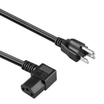 AbleGrid UL 6FT RIGHT ANGLE COMPUTER AC POWER CORD Cable Compatible with HP DELL ACER DESKTOP PC PSU