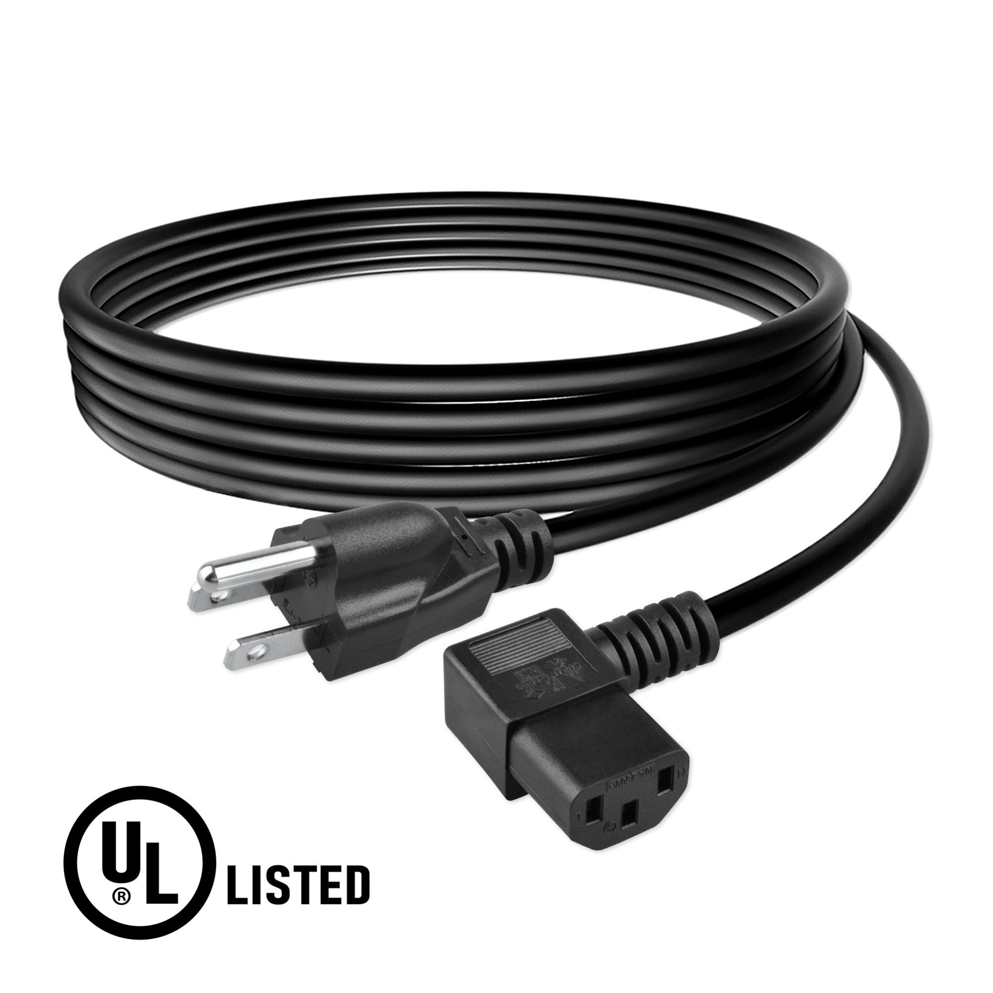 AbleGrid UL 6FT RIGHT 90 DEGREE AC POWER CABLE Compatible with  XBOX ONE 1 ADAPTER CHARGER