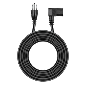 AbleGrid UL 6FT RIGHT ANGLE COMPUTER AC POWER CORD Cable Compatible with HP DELL ACER DESKTOP PC PSU