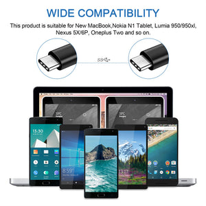 AbleGrid USB-C-to-USB-C Cable Compatible with M-Audio Air 192|8 2-In/4-Out 24/192 Audio Recording