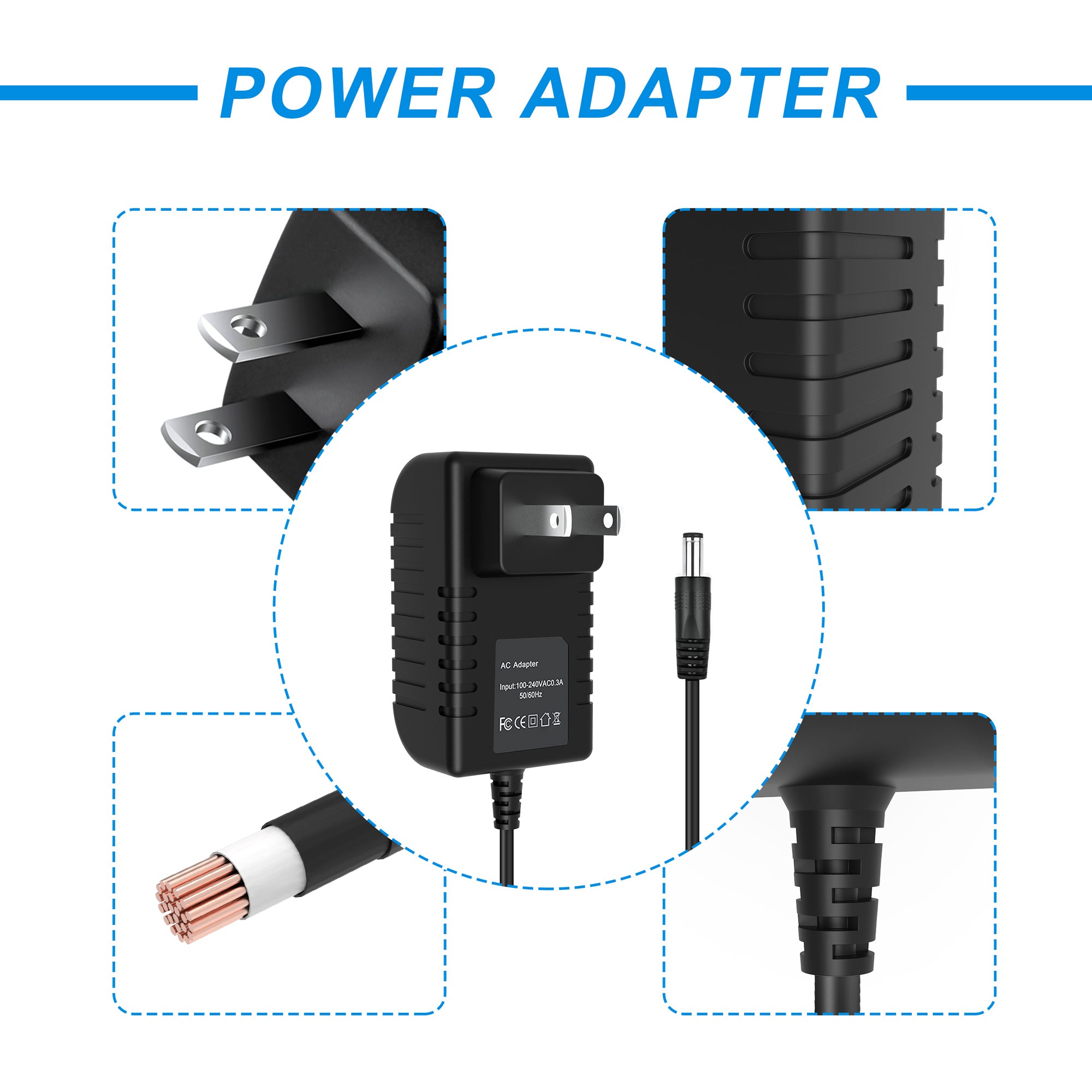 AbleGrid 6V AC/DC Adapter Compatible with Akai MP6-1 MPK25 MPK49 MPK61 MPK88 SYS1193-0606-W2 SYS11930606W2 Professional USB/MIDI Keyboard Controller 6VDC Power Supply Cord Cable Wall Home Charger