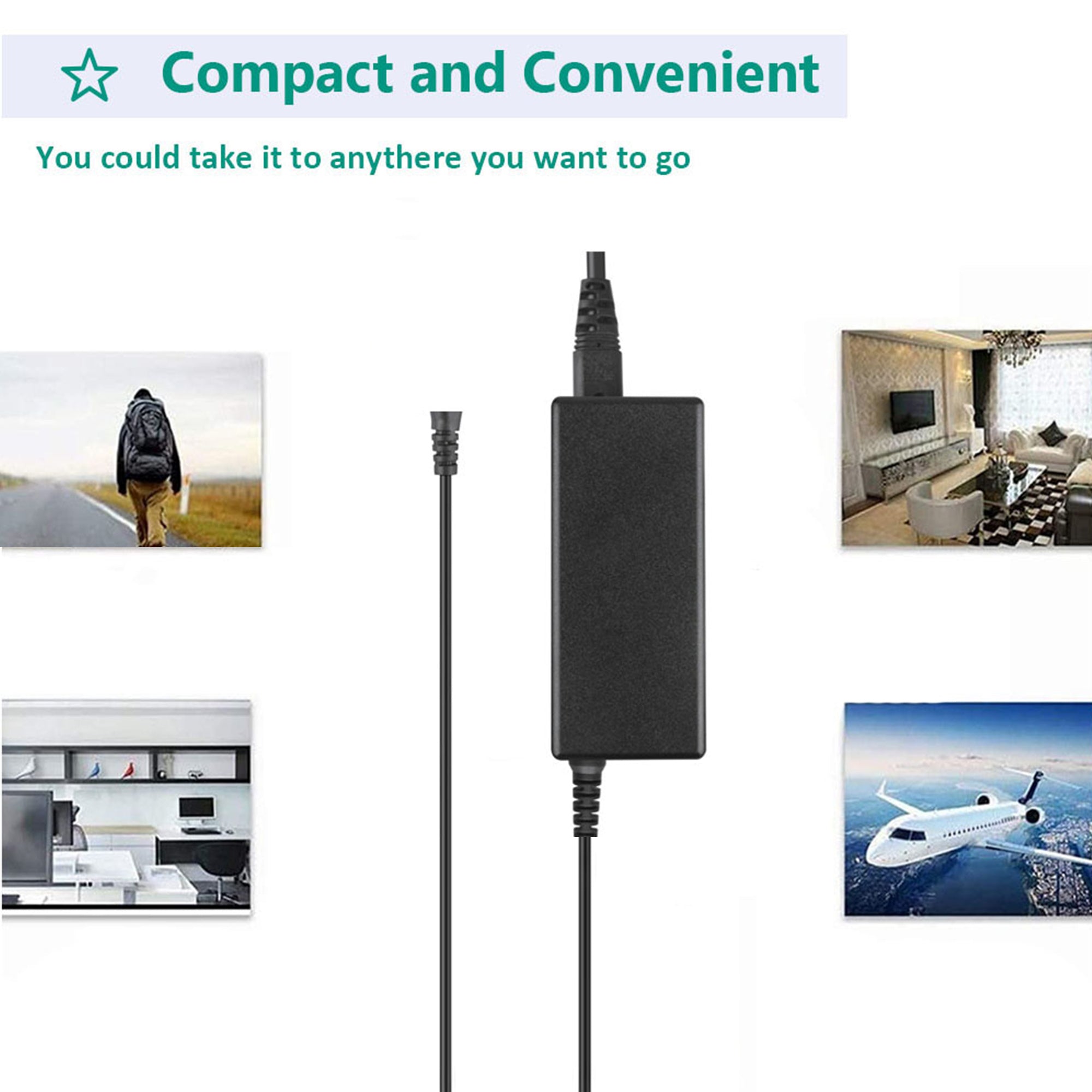 AbleGrid 120W AC-DC Power Adapter Compatible with ASUS Zenbook Pro UX501JW UX501VW 4.5mm*3.0mm Part