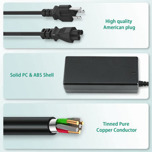 Cargador adaptador de CA AbleGrid compatible con Gateway LT2802U, LT2805U, LT4004U, LT40, MD7335u, MD7309u, 65 W