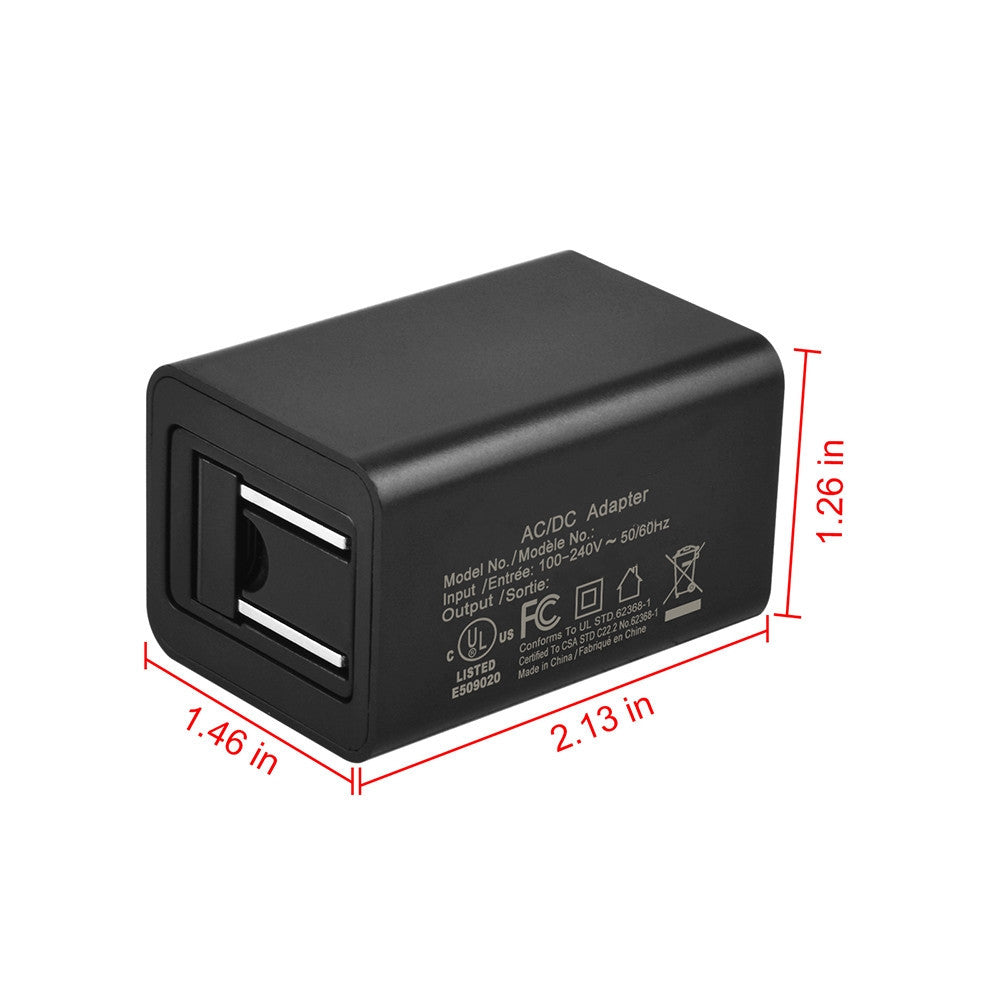 AbleGrid Travel Wall 2 USB Ports Charger Power Supply Compatible with Seagate GoFlex Satellite 1AYBA1 1AYBP1-500 500 GB HDD Mobile Wireless Storage Hard Drive HD (excluding USB cable)